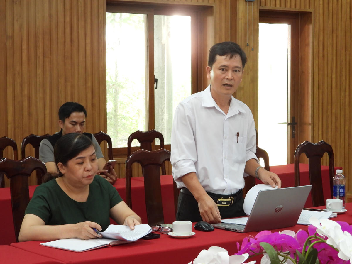 Ông Nguyễn Đình Quang, Chánh Thanh tra huyện Buôn Đôn báo cáo kết quả xác minh nội dung khiếu nại.