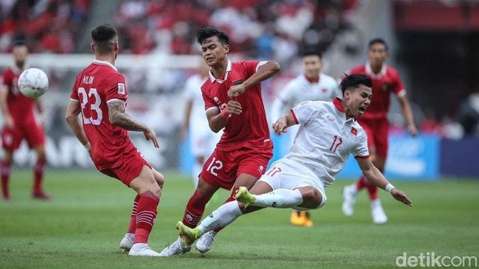 Việt Nam và Indonesia bất phân thắng bại. (Nguồn: detik.com).