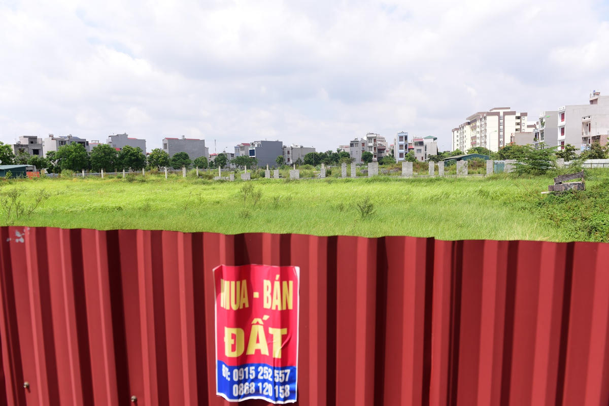 Một khu đất được rao bán tại tỉnh Bắc Ninh. Ảnh: Quang Vinh