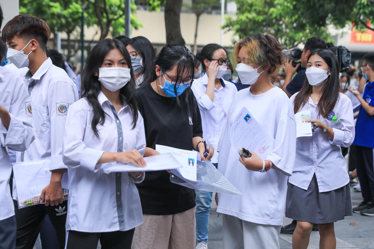 Thí sinh dự thi tốt nghiệp THPT năm 2022. Ảnh: Quang Vinh.