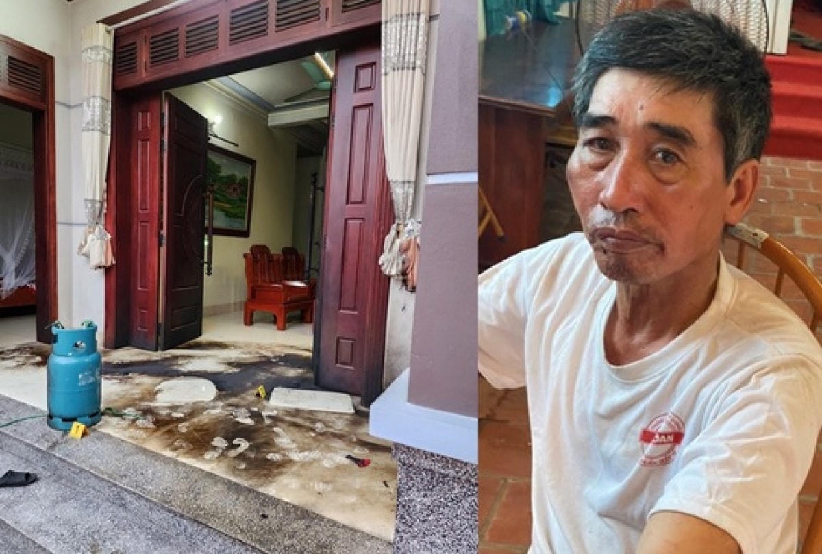 Từ Minh Toán và hiện trường vụ án. Nguồn: VOV.