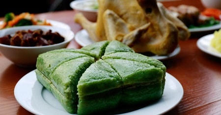 Bánh chưng cốm. Ảnh MXH.
