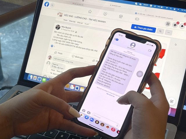 Thủ đoạn lừa đảo trên mạng xã hội ngày càng tinh vi, người dân cần phải hết sức cảnh giác. Ảnh: Quang Vinh.
