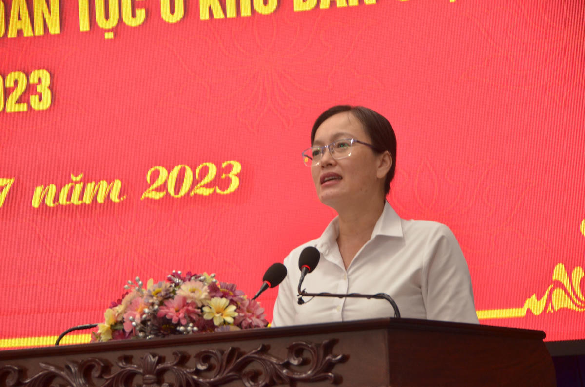 Các đại biểu trình bày tham luận và thảo luận đóng góp ý kiến vào nhiệm vụ, giải pháp 6 tháng cuối năm 2023.