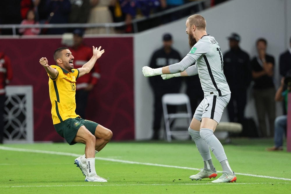 Thủ thành Andrew Redmayne tỏa sáng giúp Australia (phải) chiến thắng. (Nguồn: Getty Images).