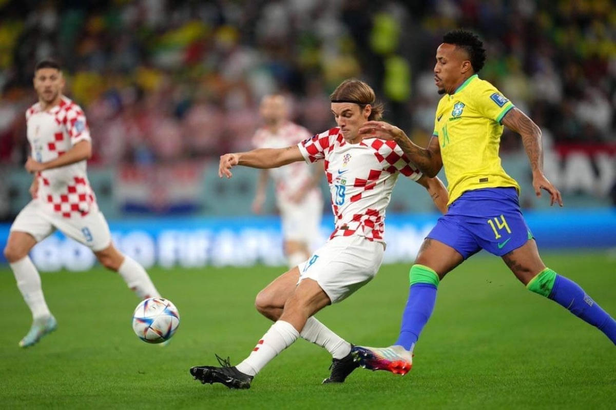 Hàng tiền vệ Croatia đã phong tỏa tốt các ngôi sao Brazil.