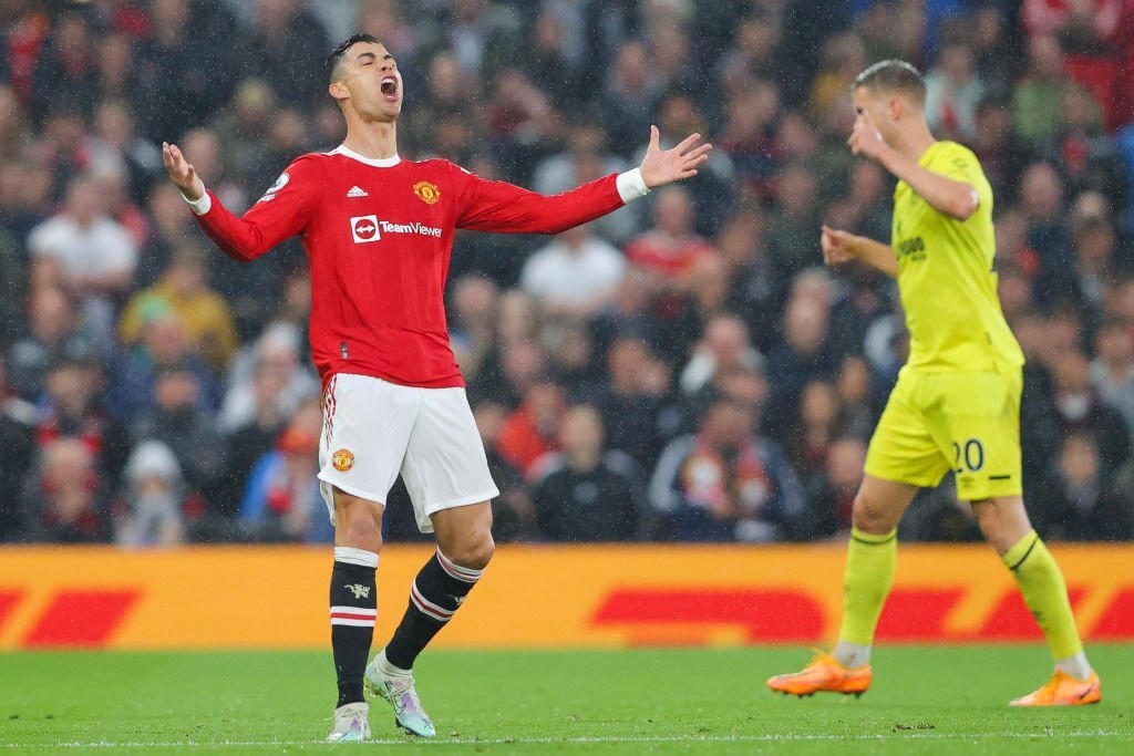 Ronaldo chơi năng nổ ở trận đấu cuối cùng trên sân nhà ở mùa giải 2021/22.