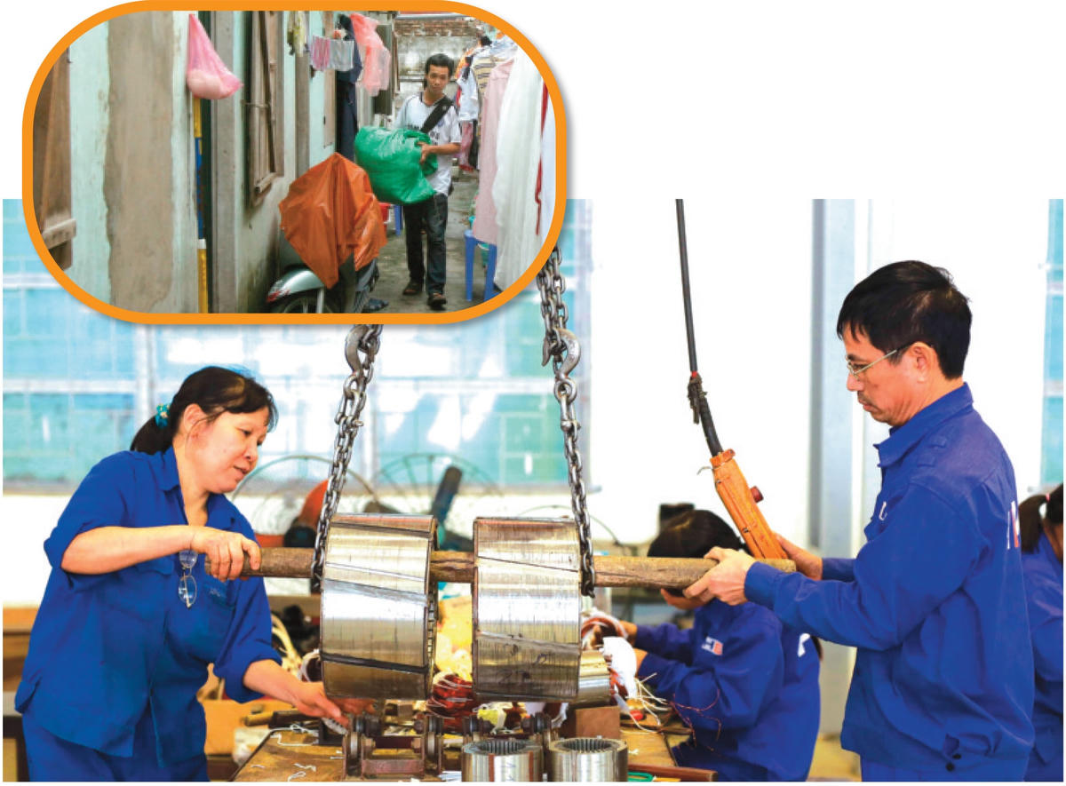 Nhiều người lao động cho biết, đã nộp hồ sơ từ 2 tháng trước nhưng vẫn chưa nhận được tiền hỗ trợ trong gói chính sách hỗ trợ thuê nhà ở cho người lao động. Ảnh: Quang Vinh  