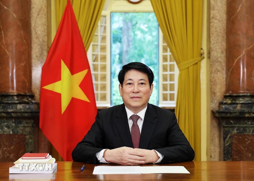 Chủ tịch nước Lương Cường gửi Thông điệp chúc mừng nhân dịp kỷ niệm 80 năm thành lập Liên hợp quốc. (Ảnh: Lâm Khánh/TTXVN)