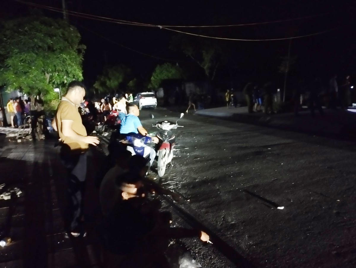 Hiện trường nơi xảy ra vụ việc.