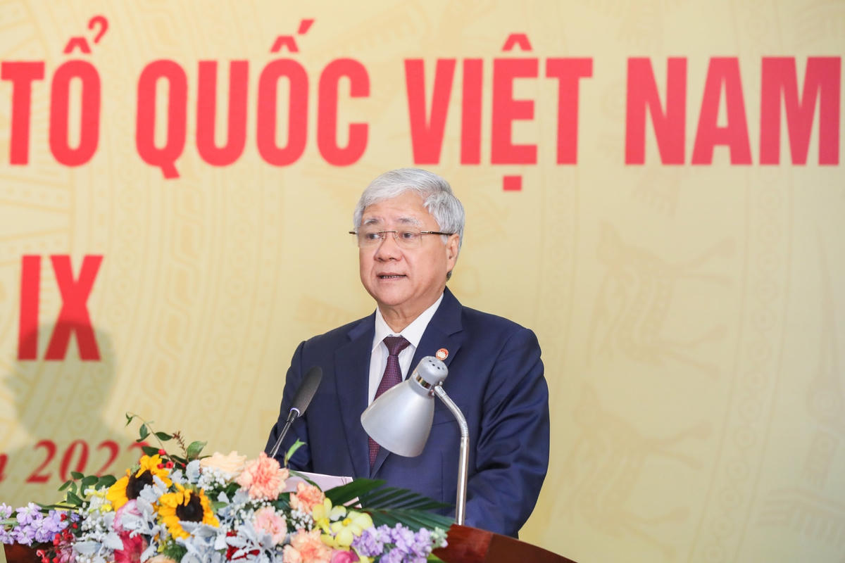 Chủ tịch Đỗ Văn Chiến phát biểu bế mạc Hội nghị.