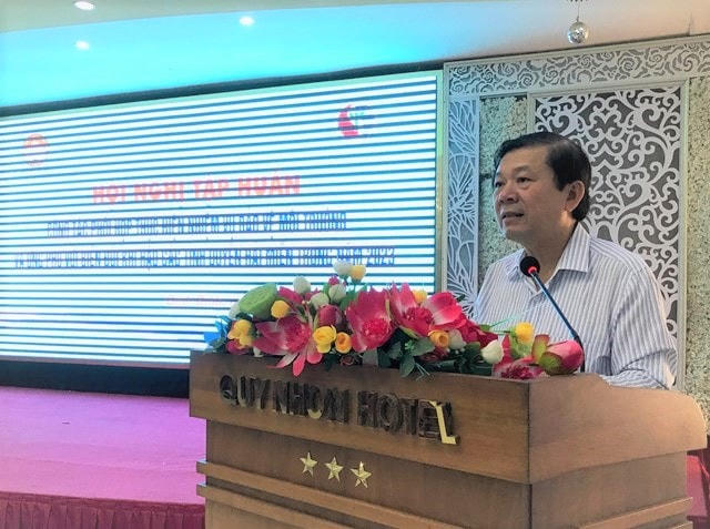 Phó Chủ tịch UBTƯ MTTQ Việt Nam Nguyễn Hữu Dũng phát biểu khai mạc Hội nghị.    