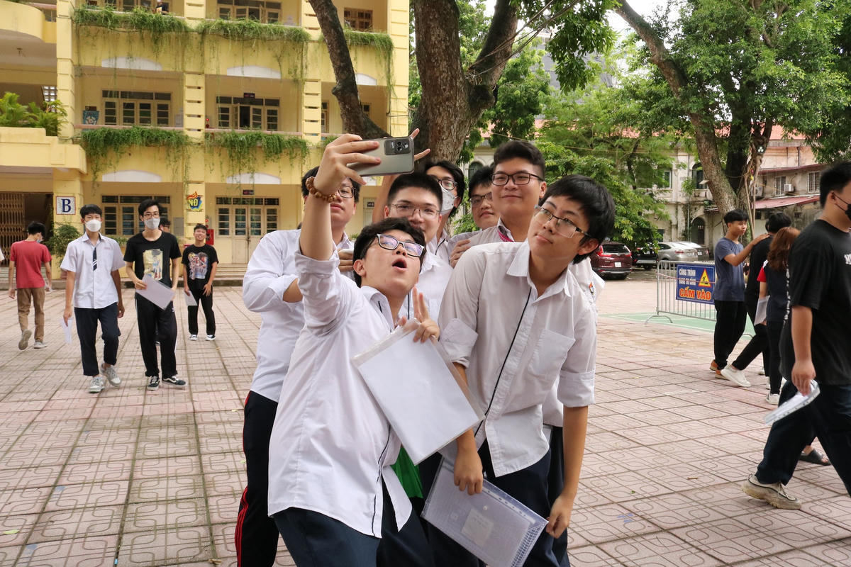 Thí sinh Hà Nội tại Kỳ thi tốt nghiệp THPT năm 2023.