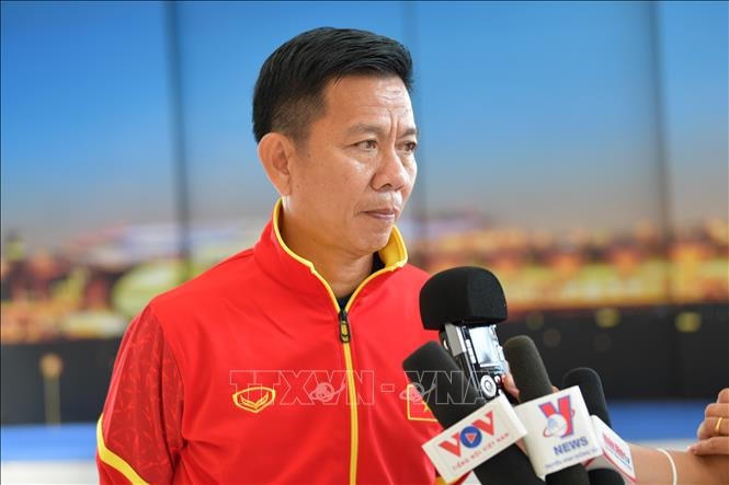 Huấn luyện viên Hoàng Anh Tuấn. Ảnh: Huy Tiến/TTXVN.