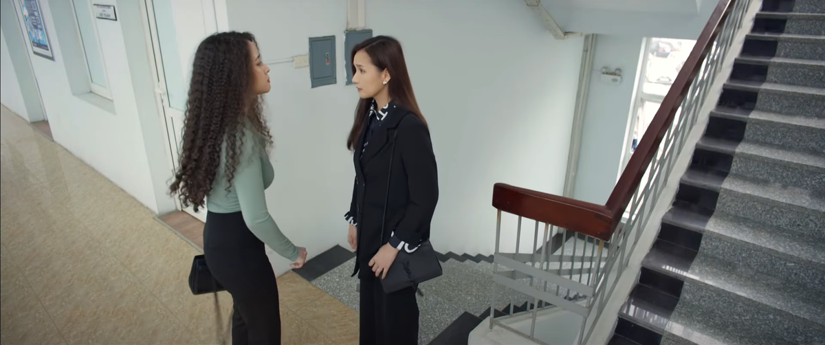 Màn khẩu chiến nảy lửa của Giang và Trâm. Ảnh: CMH. 