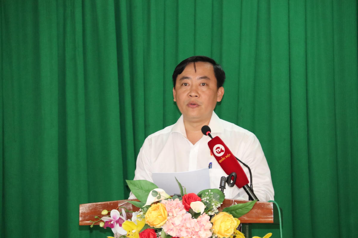 Ông Đào Chí Nghĩa phát biểu.