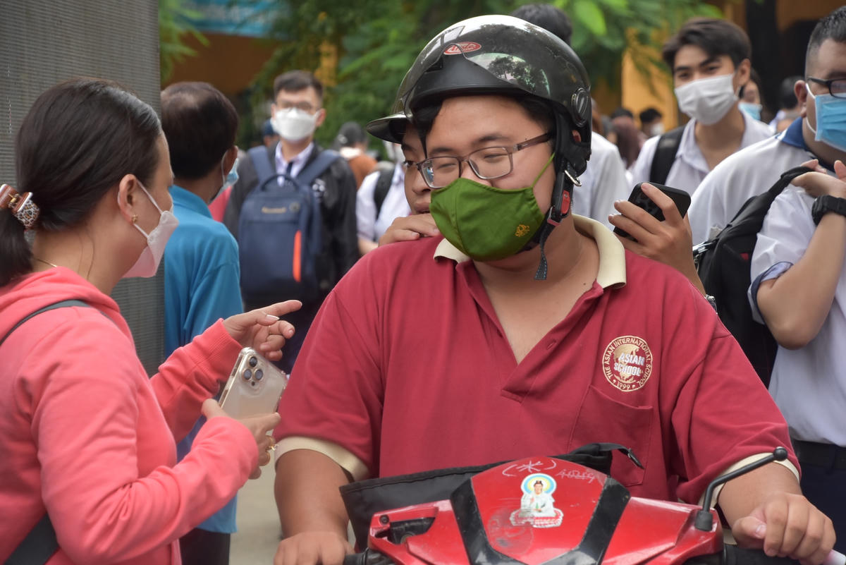 Nhiều em tự tin với số điểm trên 8, đặc biệt là ở tổ hợp KHXH...