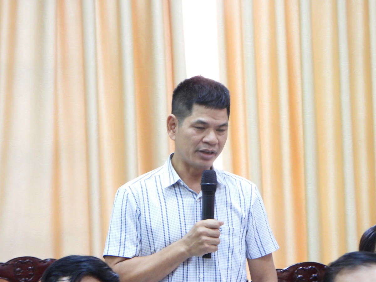 Một số đại biểu đóng góp ý kiến tại hội nghị.