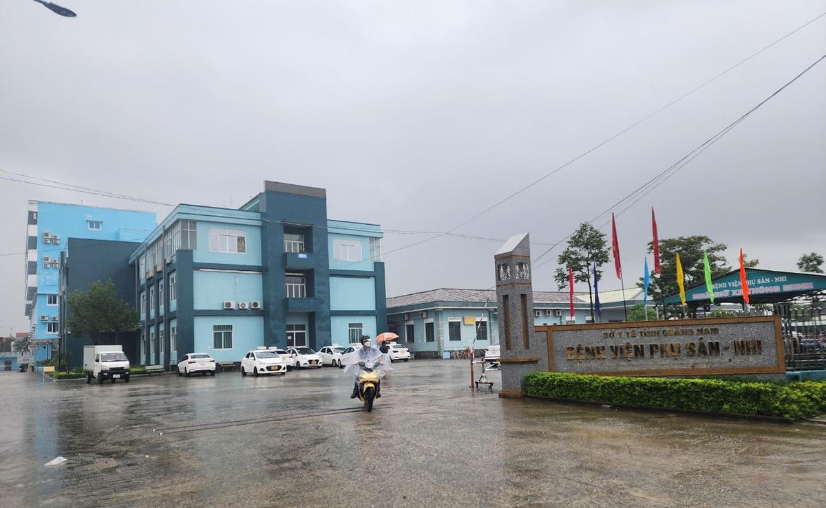 Bệnh viện Phụ sản - Nhi Quảng Nam nơi cháu Đ. cấp cứu.