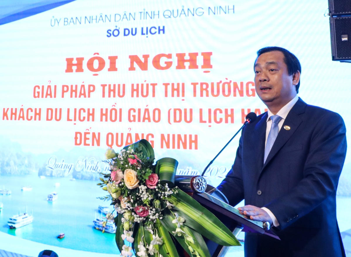Ông Nguyễn Trùng Khánh, Cục trưởng Cục Du lịch Quốc gia Việt Nam phát biểu tại Hội nghị.