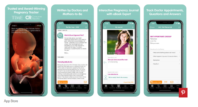 App theo dõi thai kỳ Sprout Pregnancy.