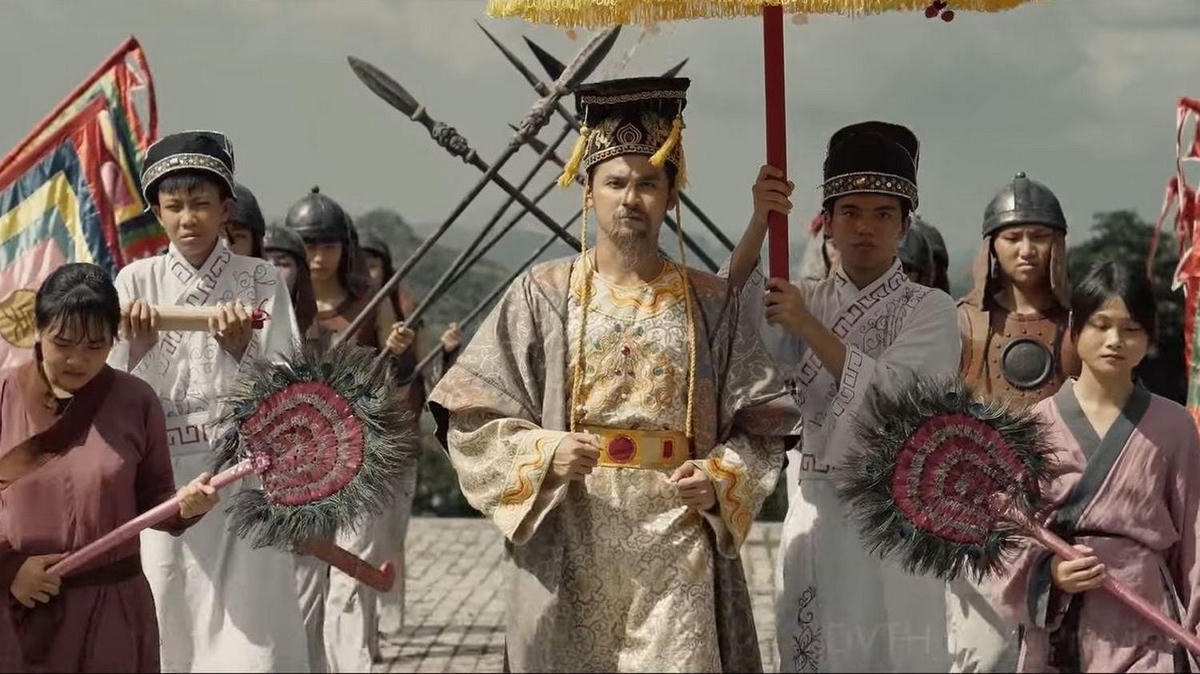 Cảnh trong phim “Huyền sử vua Đinh”.