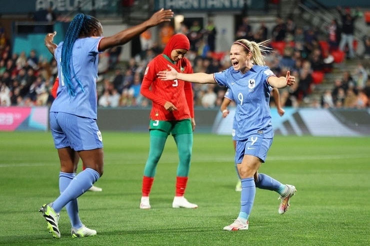 Tuyển nữ Pháp có trận đấu dễ dàng trước Morocco ở vòng 1/8 (Ảnh: Getty).