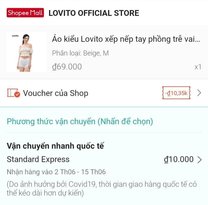 Giá ship trung bình chỉ 10k từ Trung Quốc về Việt Nam. Chưa kể khi áp dụng các voucher giảm giá sản phẩm cũng như freeship.