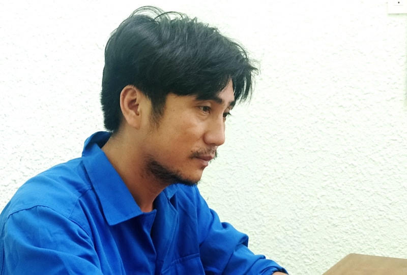 Trần Hữu Dương sau khi bị tạm giữ hình sự.