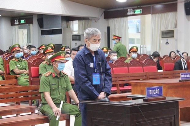 Bị cáo Phan Thanh Hữu tại tòa.