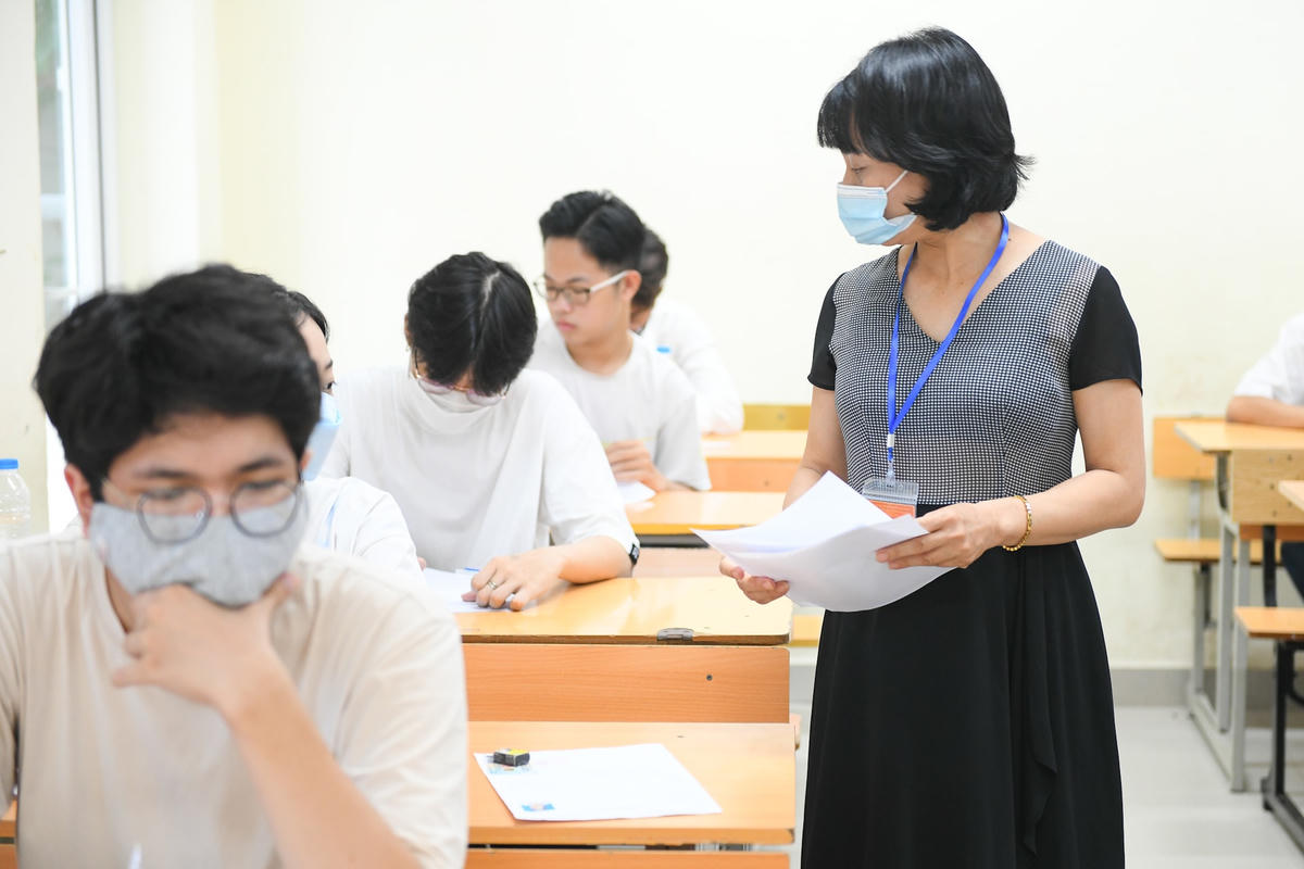 Thí sinh dự thi tốt nghiệp THPT năm 2021. Ảnh: Quang Vinh