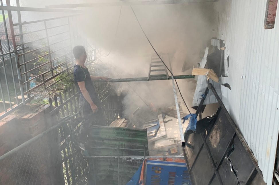 Vụ hoả hoạn thiêu rụi nhiều tài sản. 