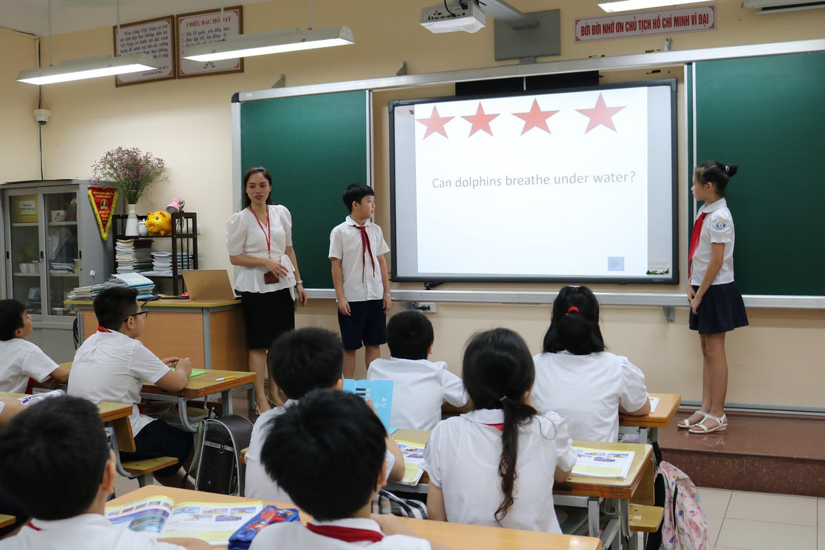 Một giờ học của cô và trò Hà Nội.