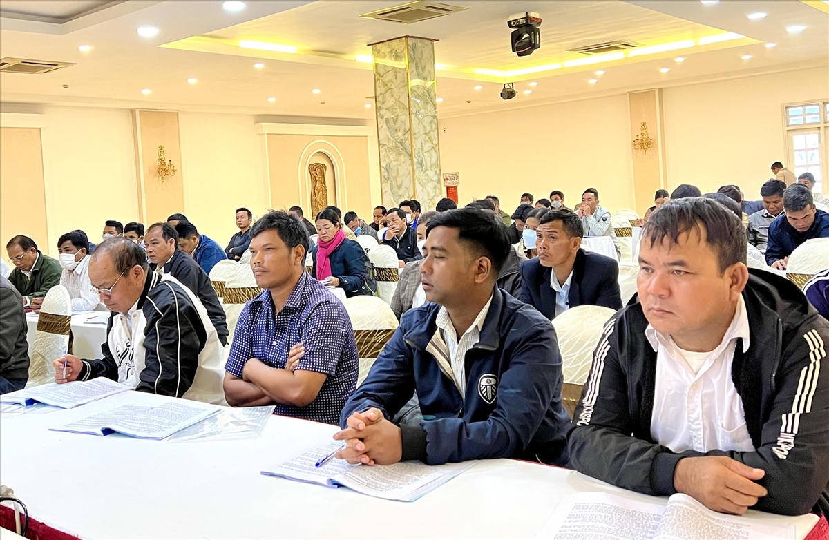Các học viên tham gia lớp tập huấn.