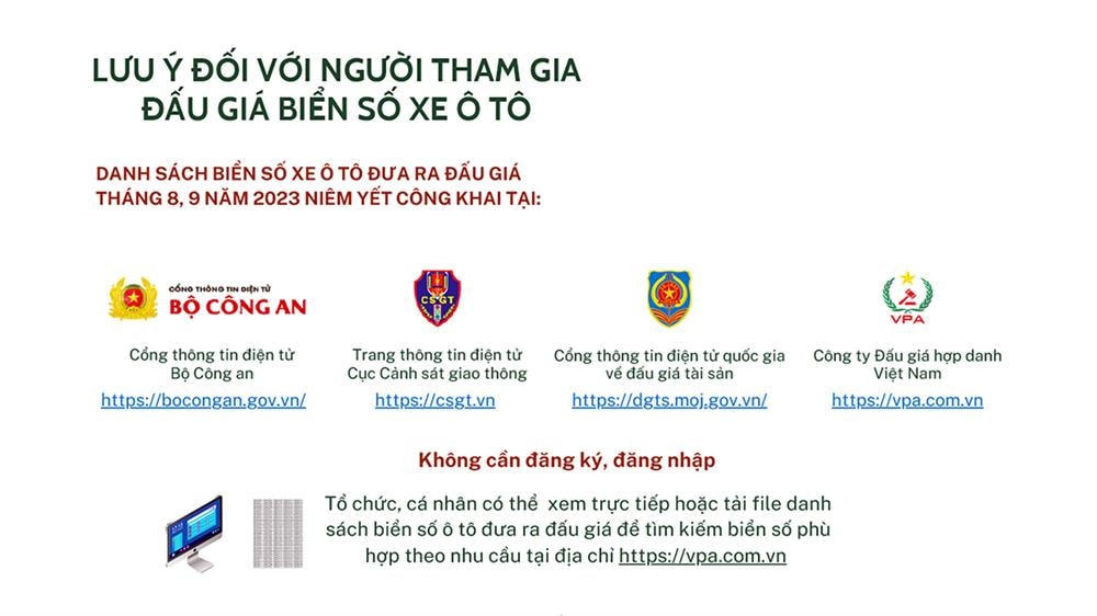 Đấu giá biển số xe ô tô: Người tham gia cần lưu ý gì?