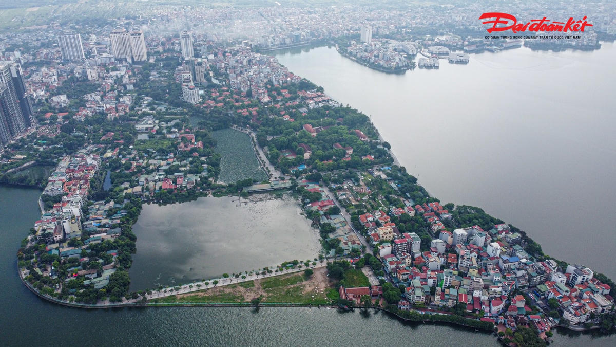 Đồ án có tổng diện tích nghiên cứu hơn 77 ha, trong đó quy mô diện tích lập quy hoạch hơn 45 ha thuộc địa giới hành chính phường Quảng An và một phần của phường Tứ Liên.