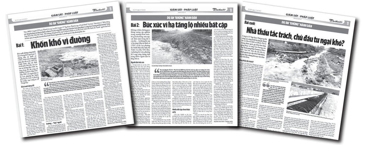 Loạt bài đã in trên 3 số Báo Đại Đoàn Kết.  
