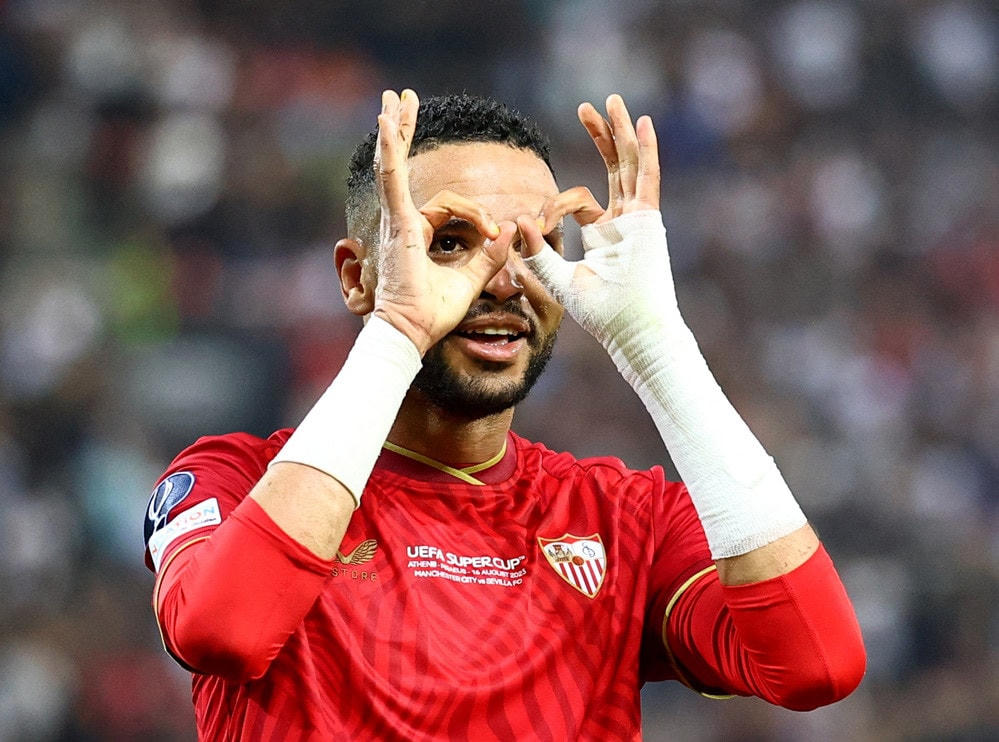 Niềm vui của tiền đạo người Maroc.