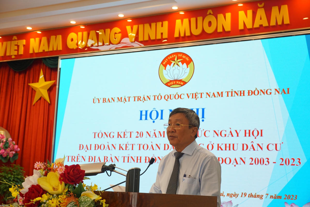 Lãnh đạo Thường trực Tỉnh ủy Đồng Nai phát biểu tại hội nghị.