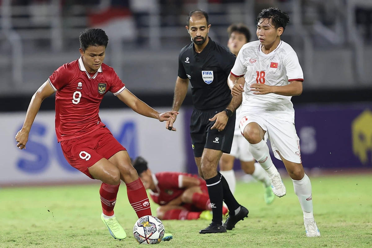 U20 Việt Nam thua ngược đáng tiếc U20 Indonesia (Ảnh: AFF).