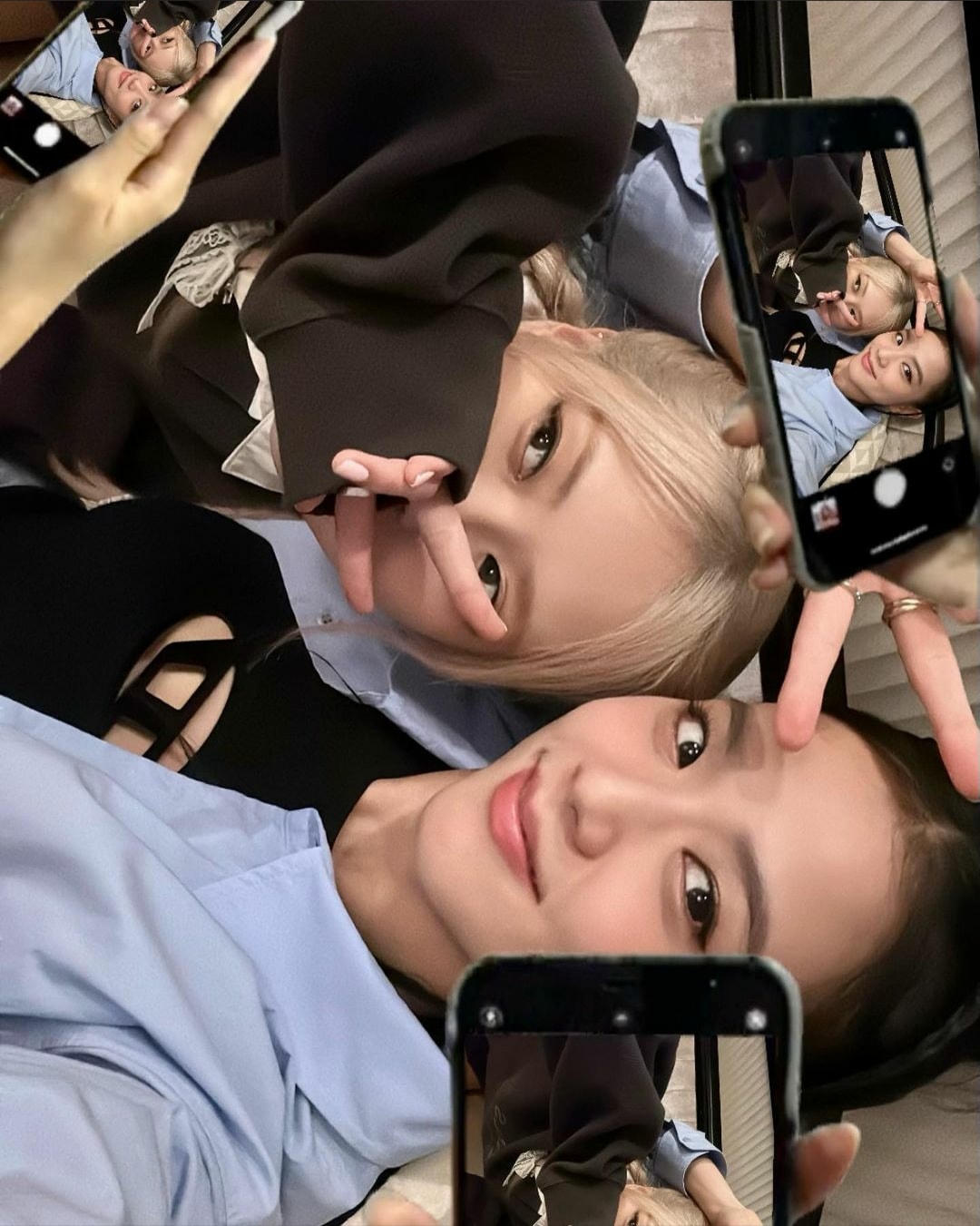 Jisoo và Rosé tạo dáng tinh nghịch trong khách sạn nơi nhóm Blackpink lưu trú 2 đêm tại Hà Nội. Họ trở về Hàn Quốc ngay trong đêm 30/7 sau khi kết thúc đêm diễn thứ 2. Nguồn: Instagram. 