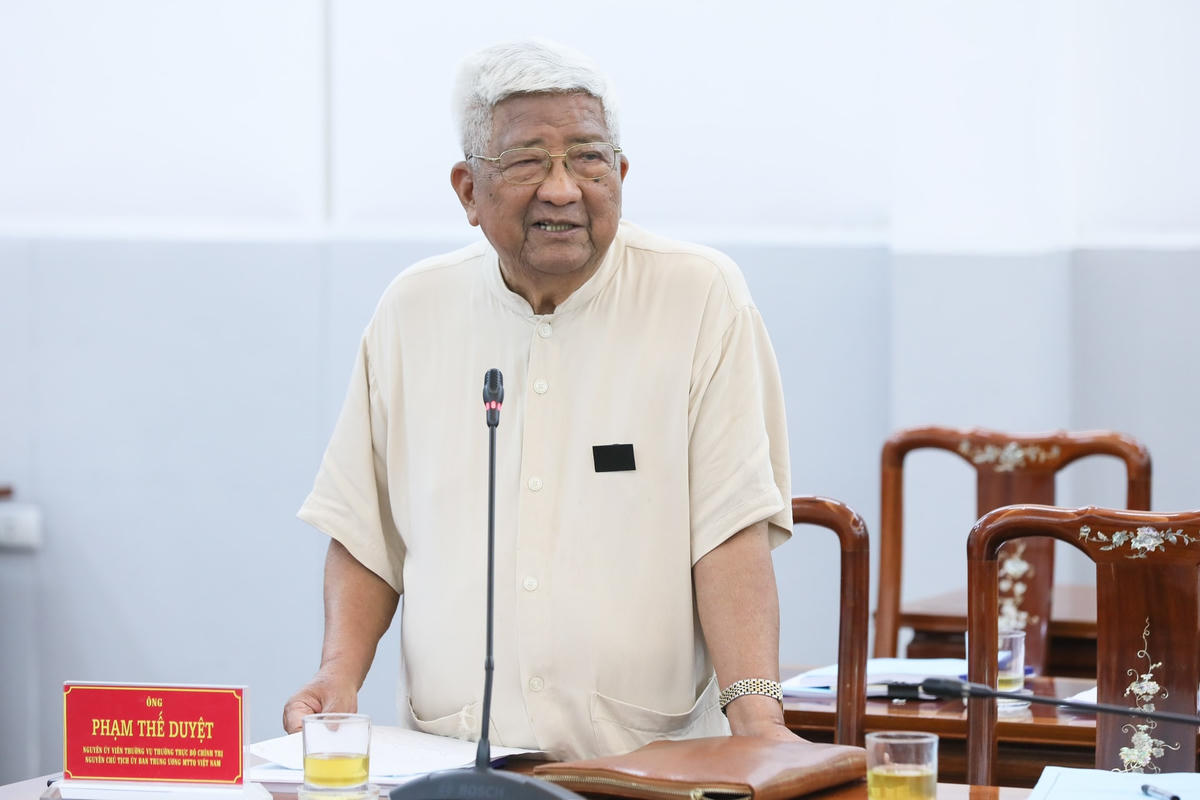 Ông Phạm Thế Duyệt phát biểu tại Hội thảo.