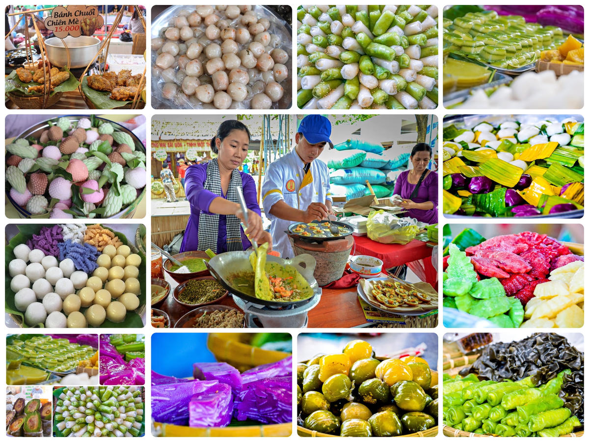 Các loại bánh dân gian Cần Thơ.