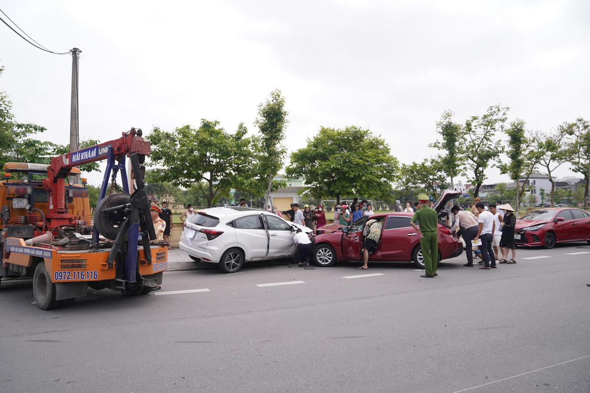 Hiện trường vụ tai nạn.