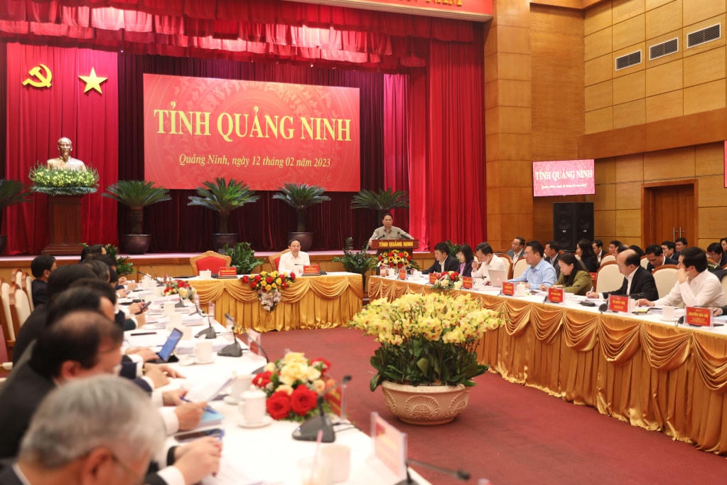 Quang cảnh buổi làm việc. Ảnh: QMG