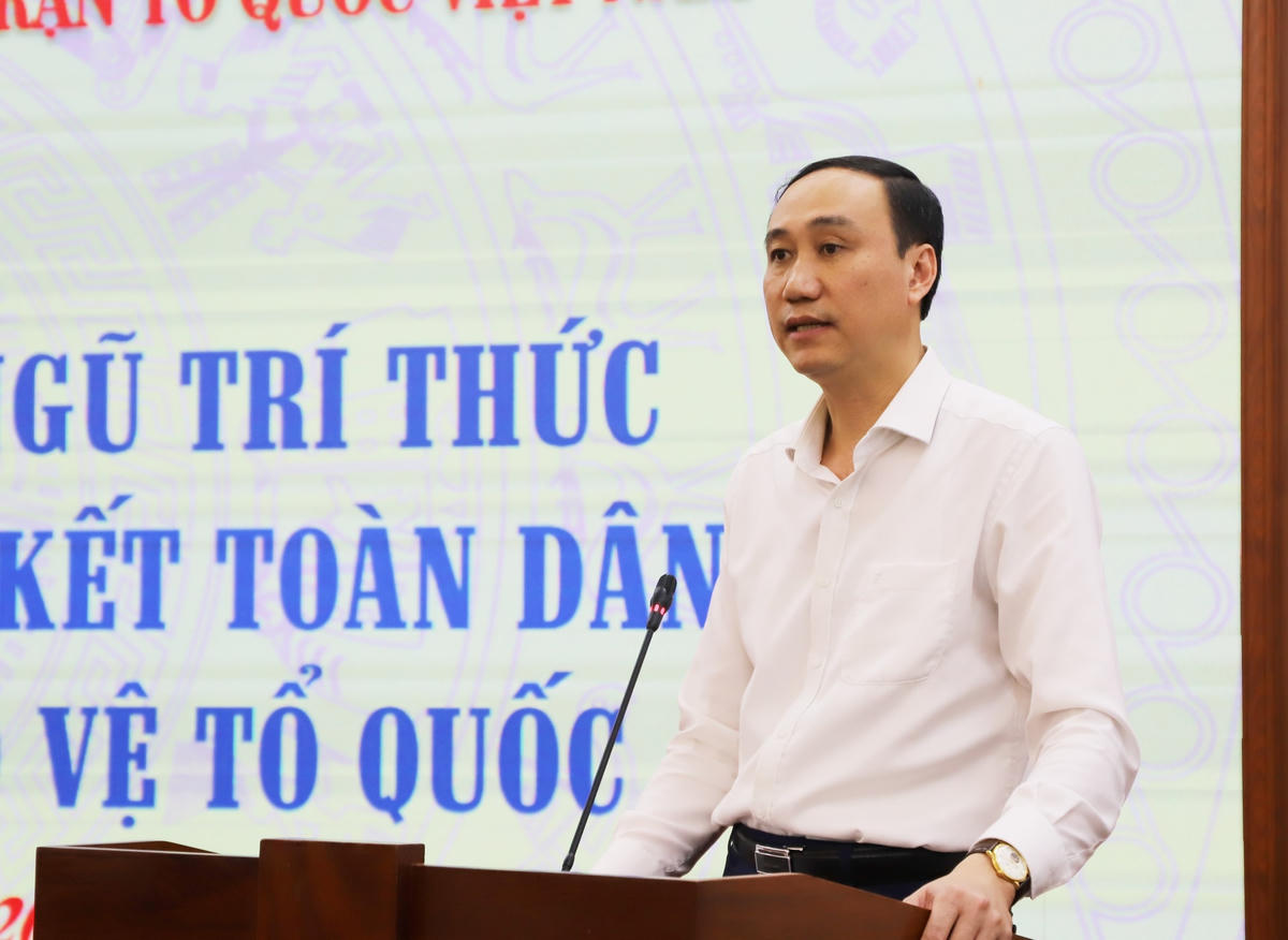 Phó Chủ tịch Phùng Khánh Tài phát biểu tại Hội thảo
