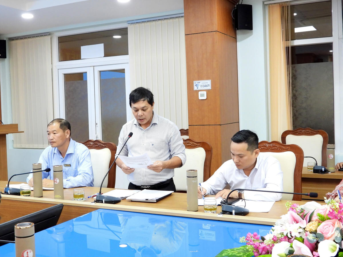 Đ/C Nguyễn Ngọc Lân Trưởng Phông tài nguyên môi trường..