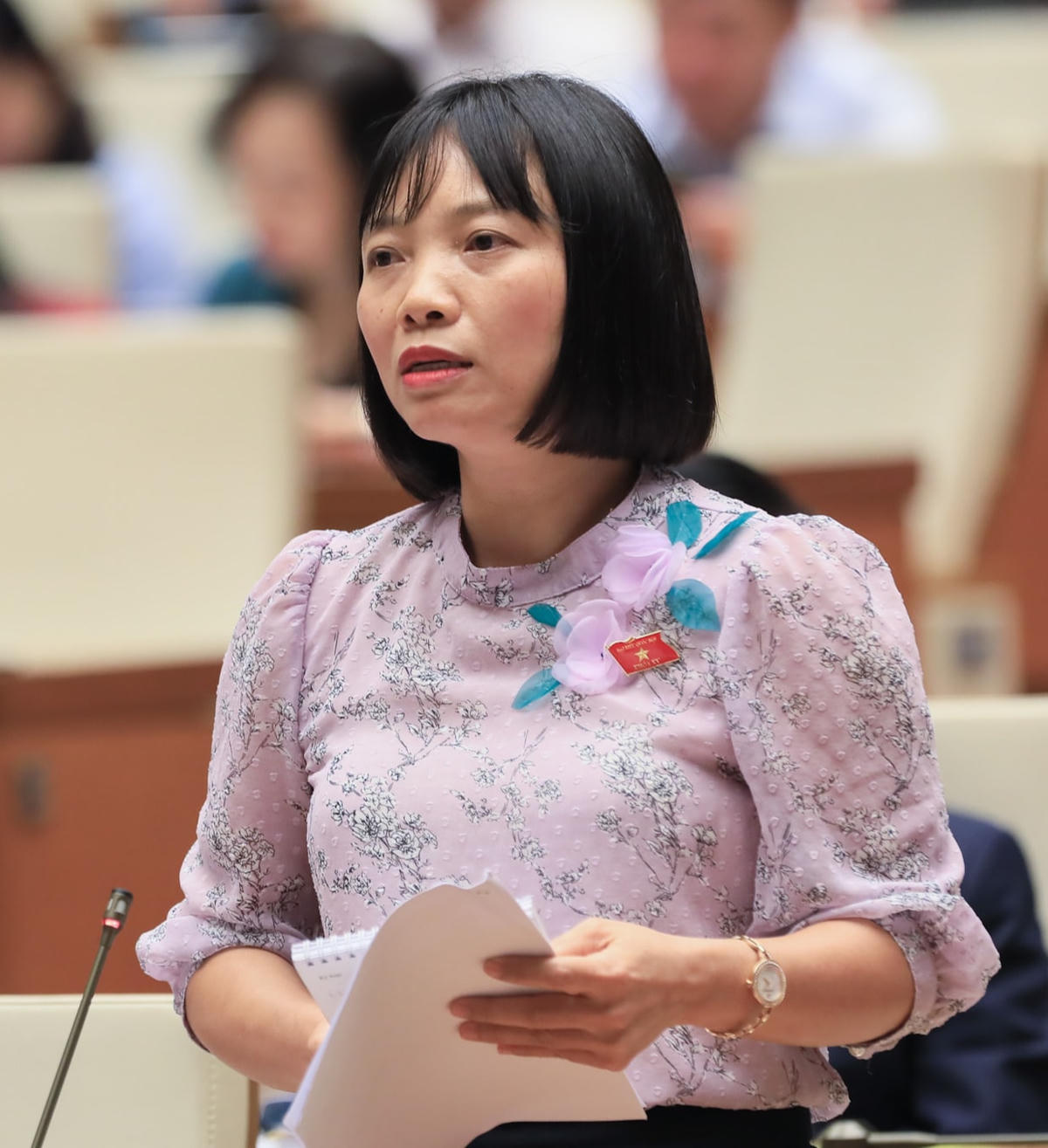 Bà Nguyễn Thị Việt Nga.  Ảnh: Quang Vinh.