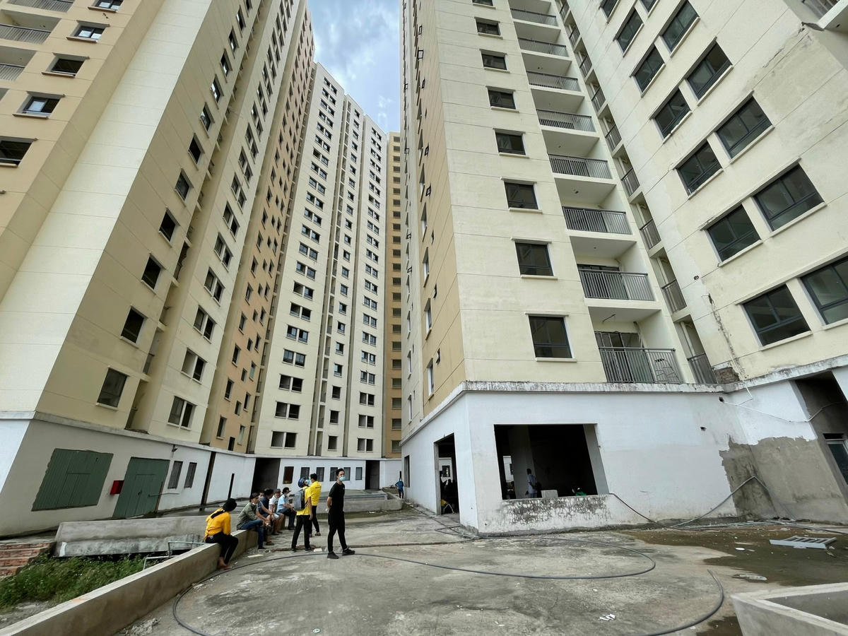 Một dự án nhà ở xã hội tại huyện Bình Chánh (TPHCM). Ảnh: Đình Sơn.