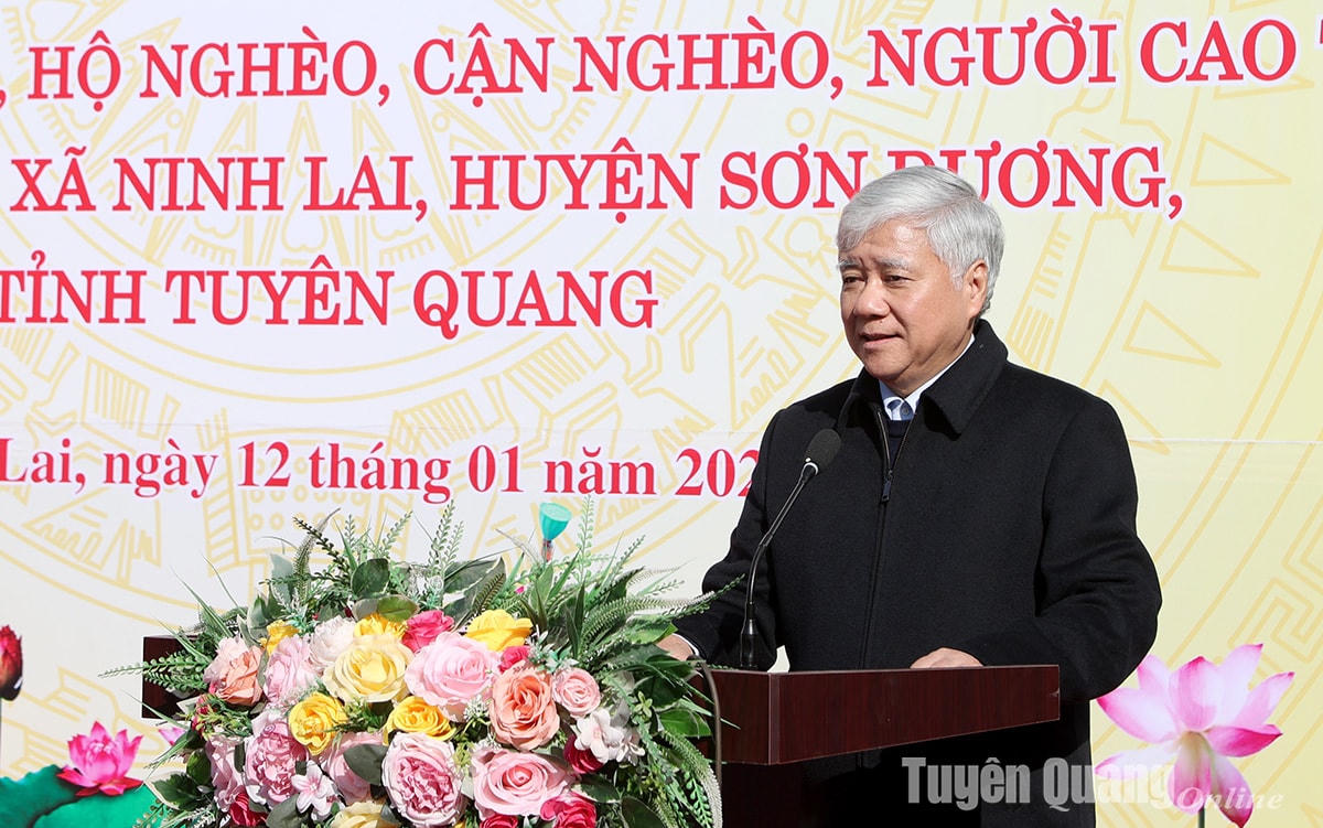 Chủ tịch Đỗ Văn Chiến phát biểu tại chương trình.